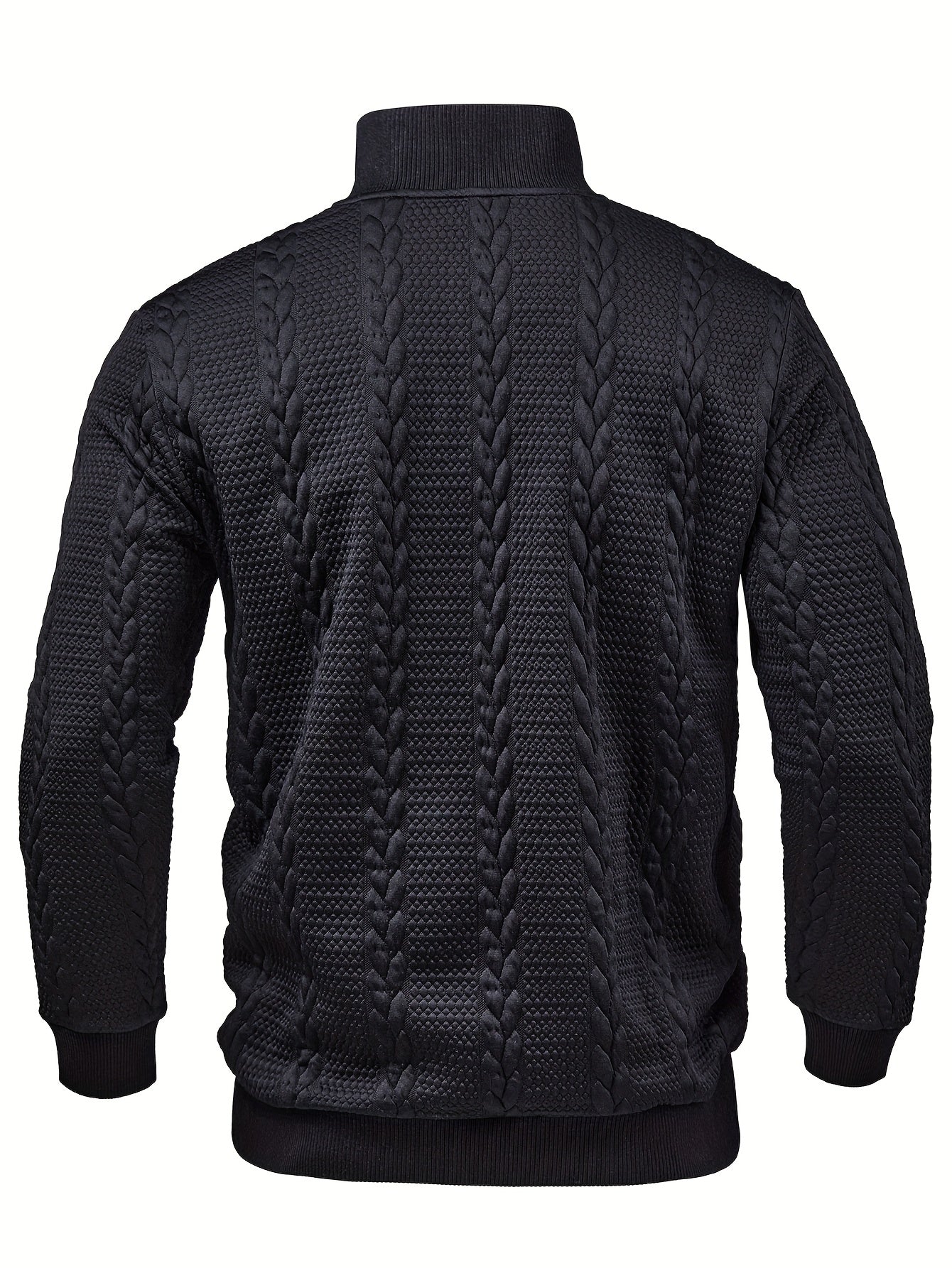 Christmas, men's gift, men's fashion jacquard jacket, comfortable and soft spring and autumn long-sleeved new outdoor shirt, elastic hem threaded splicing outdoor sports Henry shirt, suitable for daily work and vacation outdoor wear