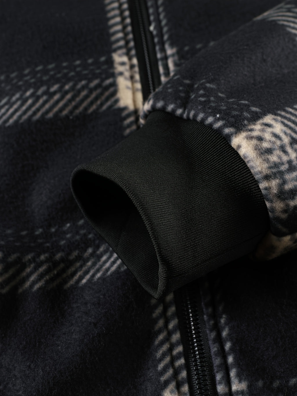 Men'S Heavyweight Winter Jacket - Thermal Insulated Zip-Up Coat with Full-Zip Closure, Hooded Outerwear for Cold Weather, Front Pockets - Brown, Casual Outerwear, Plaid Pattern, Warm Insulation, Outdoor Enthusiasts