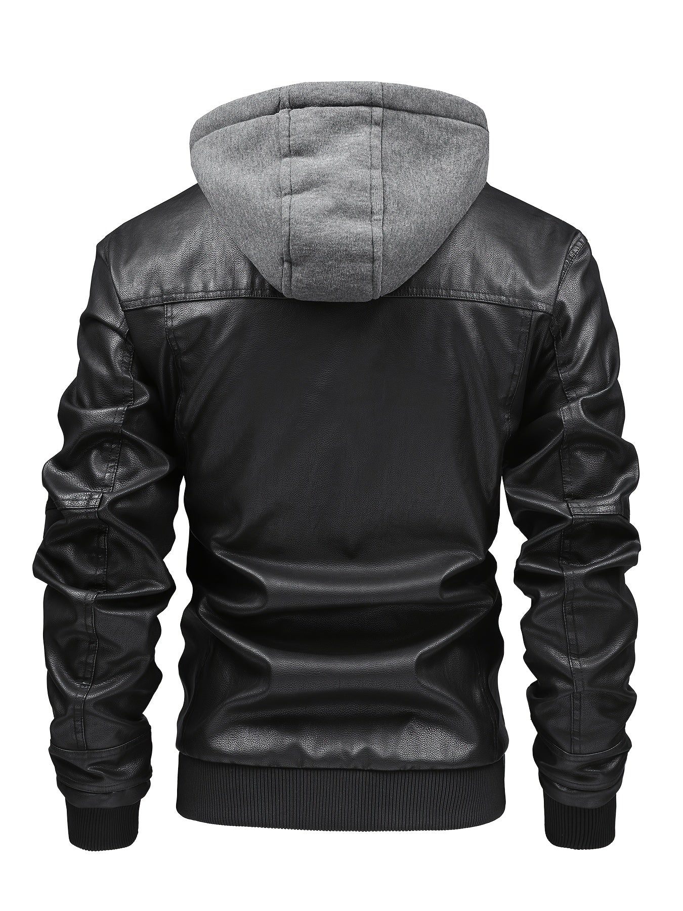 Autumn and Winter Fashion Hooded Motorcycle Jacket, Slim Fit Multi-Pocket Outerwear, Casual Daily Jacket, Outdoor Winter Wear, Lined Winter Coat, Slim Fit Hooded Jacket, Modern Outerwear Look, Slim Fit Design