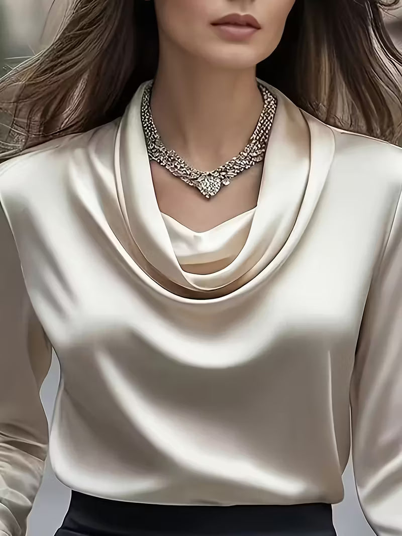 Women's solid-color shirt