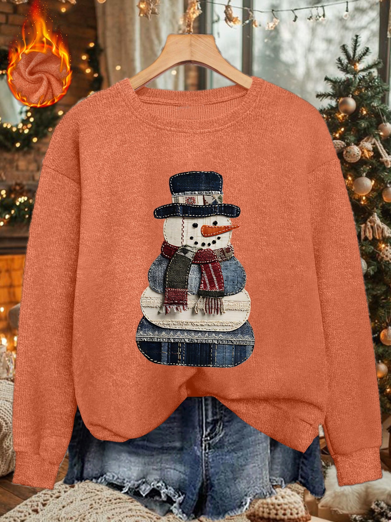 Women's Christmas Snowman & Plaid Patchwork Sweater Jacket - Soft Cozy Round Neck Cardigan, Machine Washable Winter Warm Pullover with Snowman Buttons, Casual Holiday Outfit (Cape-like) Gift for Mom, Wife, - All-Season Wear