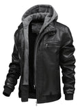 Autumn and Winter Fashion Hooded Motorcycle Jacket, Slim Fit Multi-Pocket Outerwear, Casual Daily Jacket, Outdoor Winter Wear, Lined Winter Coat, Slim Fit Hooded Jacket, Modern Outerwear Look, Slim Fit Design
