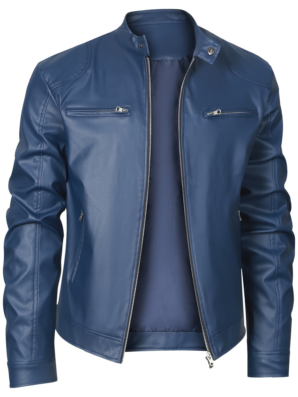 2023 New Stylish Windproof Stand Collar Jacket for Men, Suitable for Spring And Autumn Outdoor Casual Motorcycle Wear.