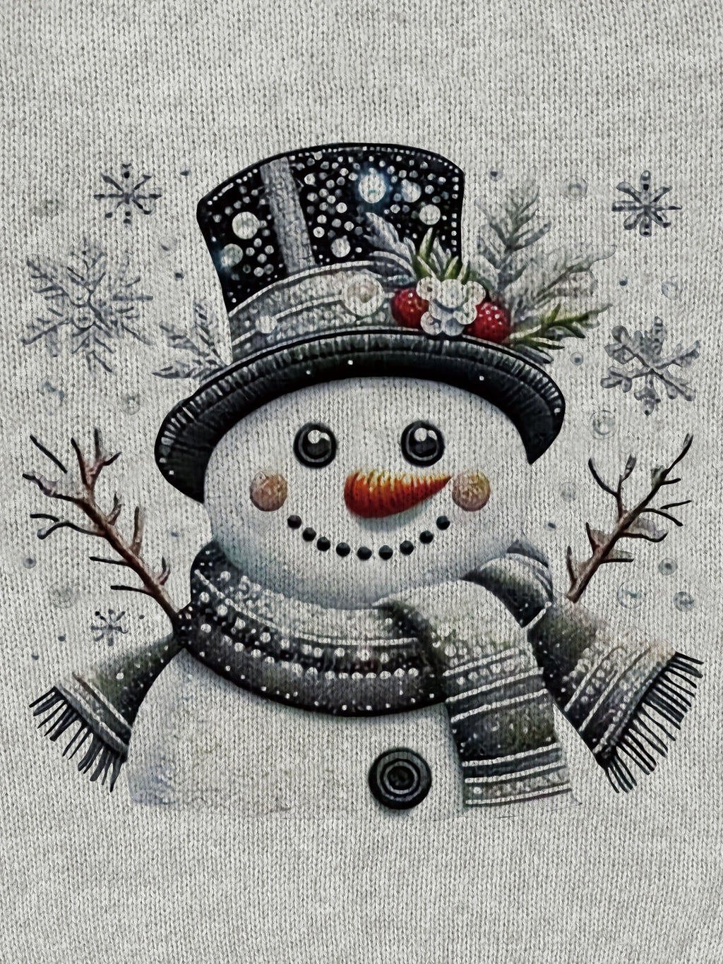 Crew Neck Christmas Print Casual Sweater | Loose Fit, Fall/Winter Season, Color Block Details