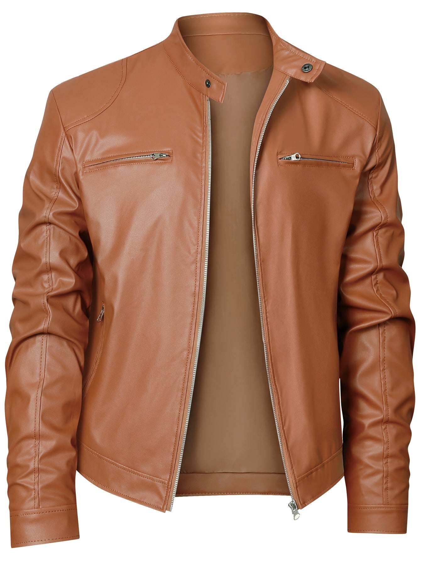 2023 New Stylish Windproof Stand Collar Jacket for Men, Suitable for Spring And Autumn Outdoor Casual Motorcycle Wear.